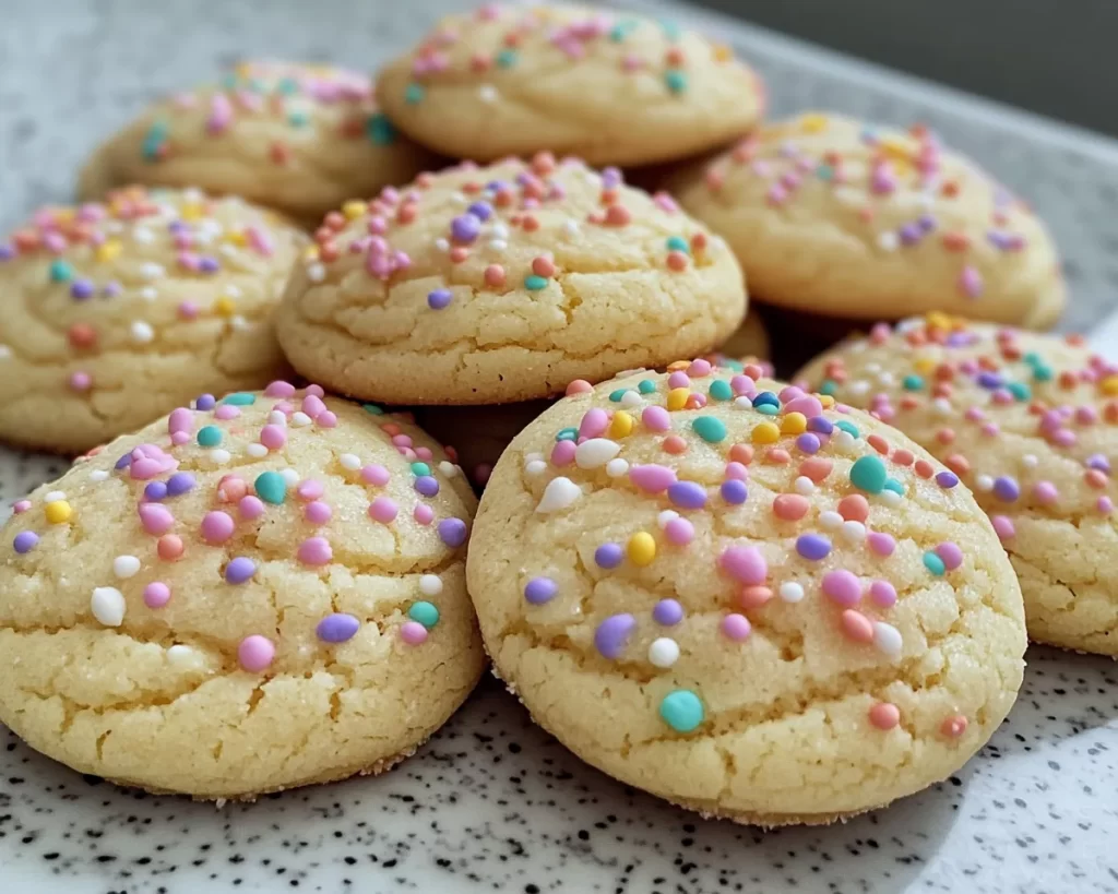 Easter Lemon Sugar Cookies