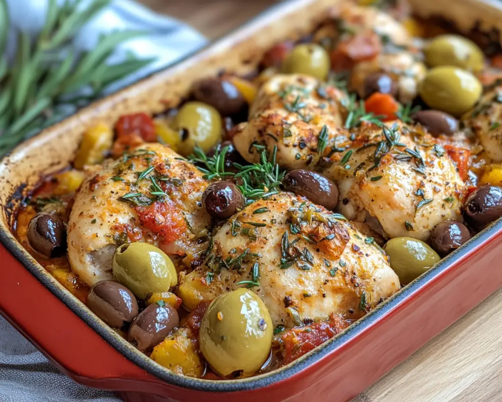 Mediterranean Baked Chicken with Olives