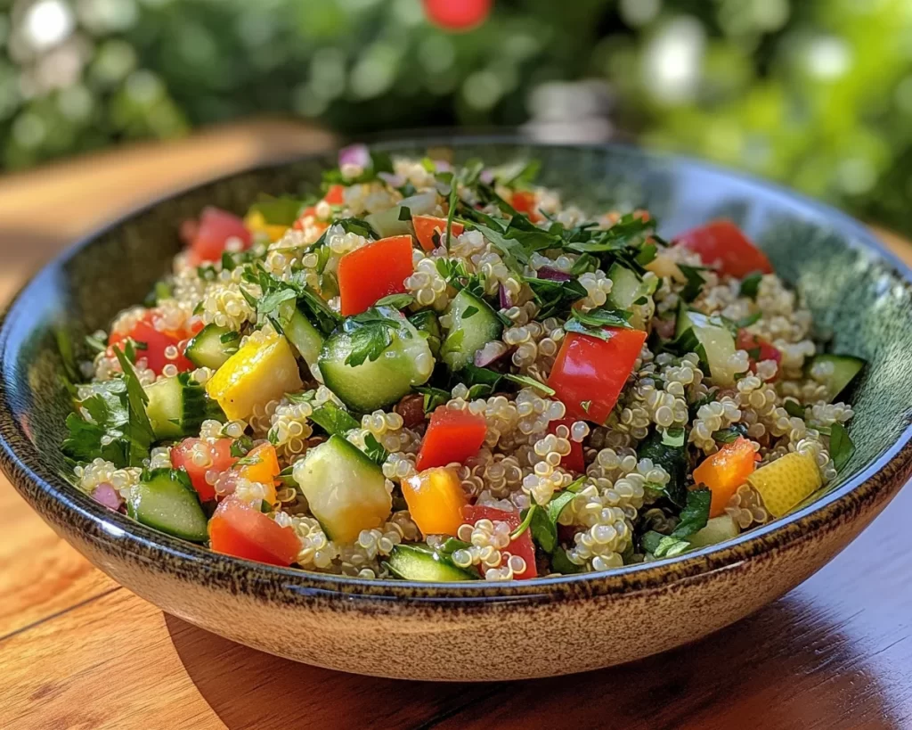 Spring Salad: Quinoa Spring Salad with Lemon Dressing