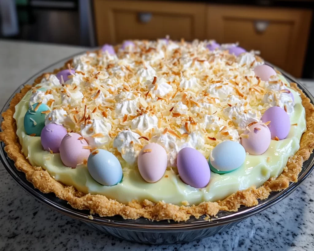 Easter Coconut Cream Pie