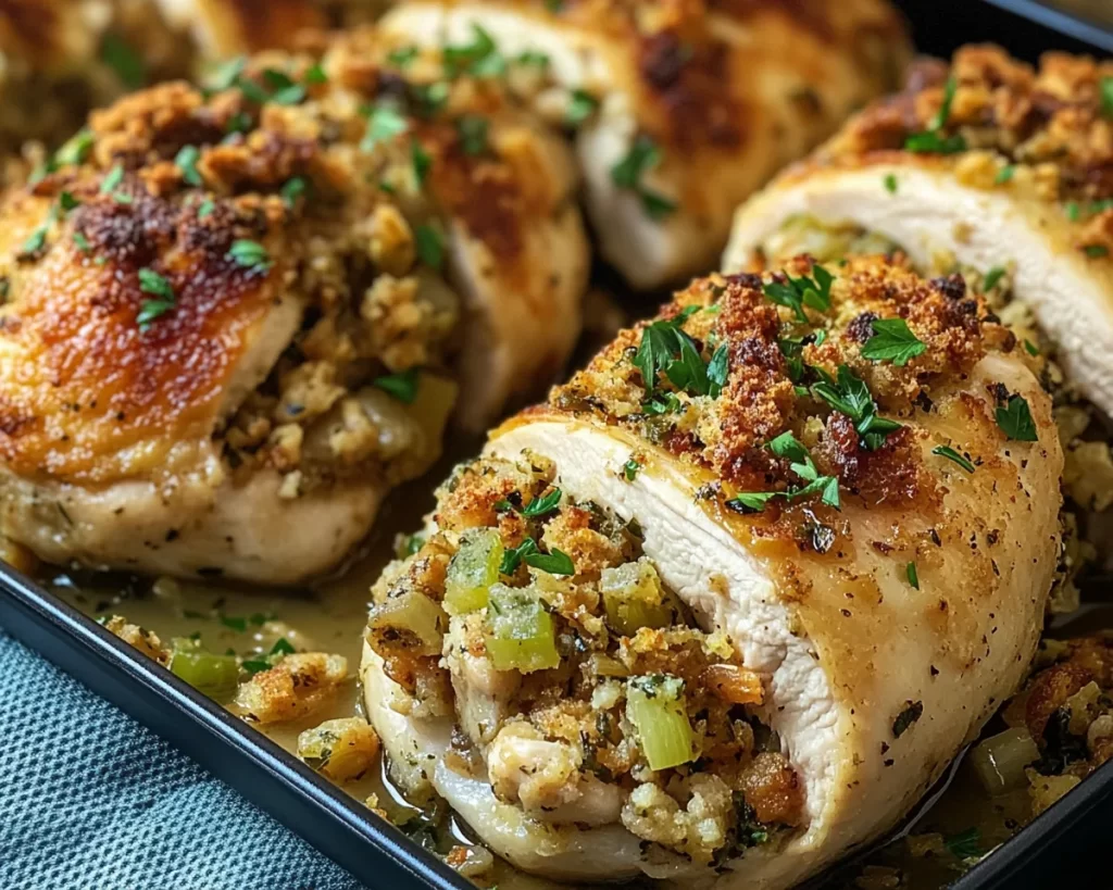 Savory Stuffing Stuffed Chicken Breast Recipe