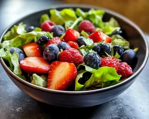 Easter Spring Salad with Berries