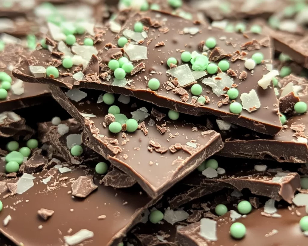 St Patrick’s Day Mint Chocolate Bark