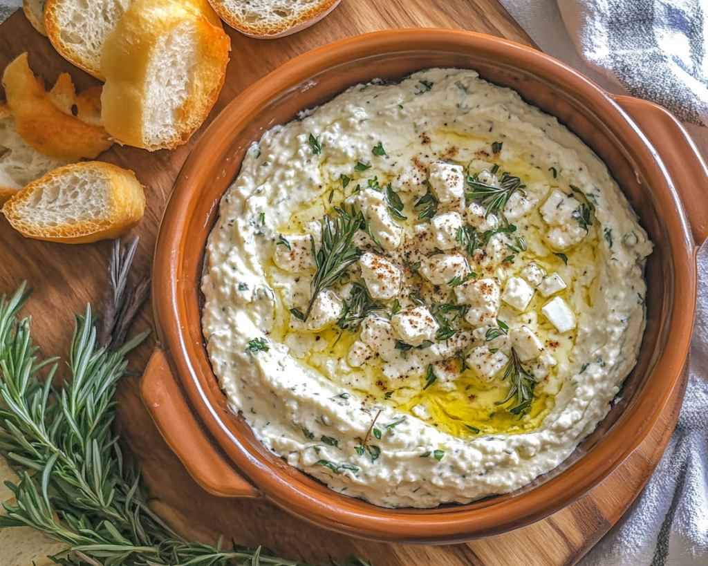 What Makes This Herb and Feta Dip So Creamy?