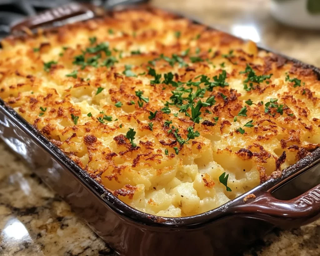 Funeral Potatoes with Hashbrowns (Ultimate Comfort Bake)