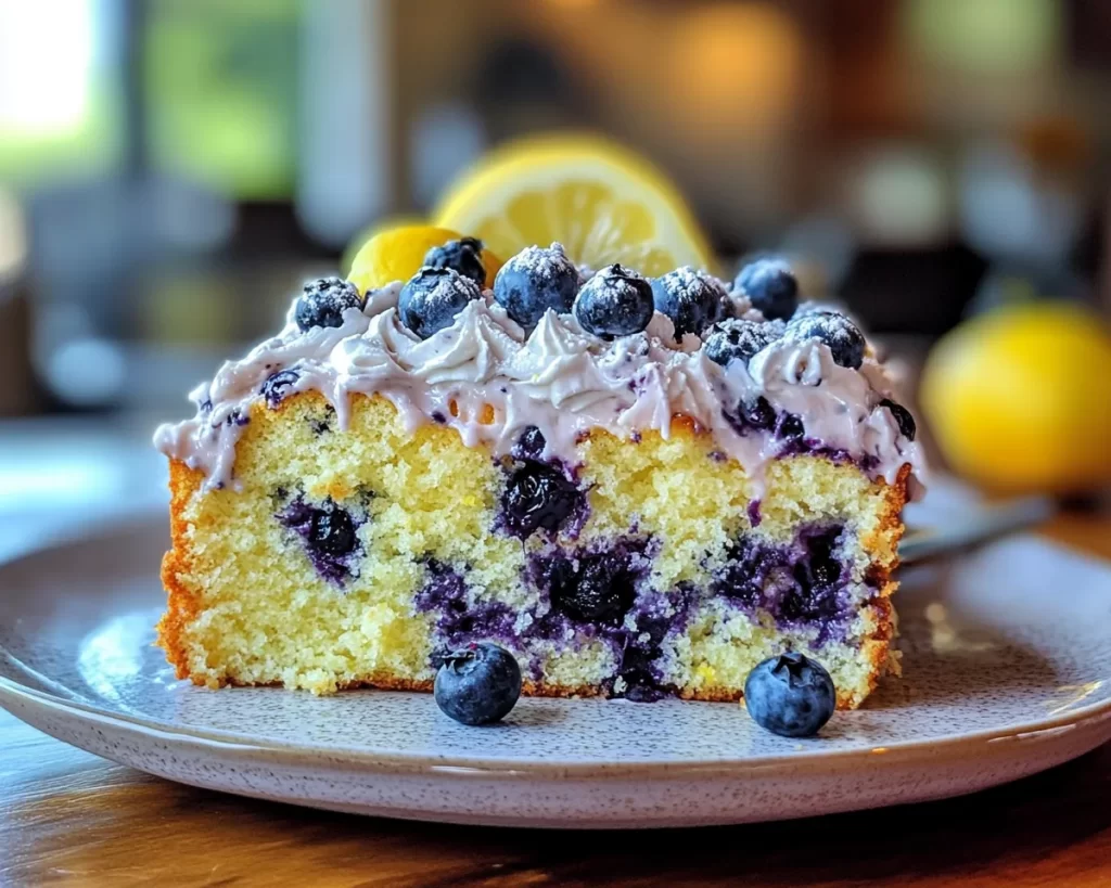 Spring Cake: Lemon Blueberry Cake Loaf
