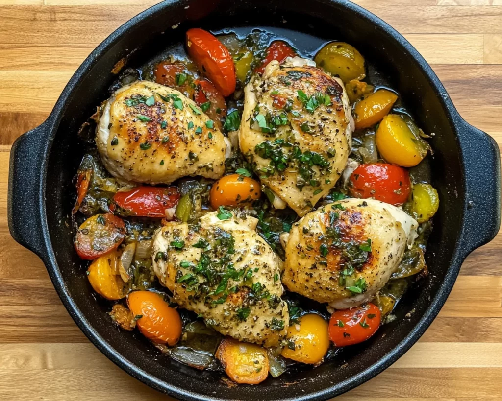 Spring Recipes Dinner: One Pan Chicken Primavera