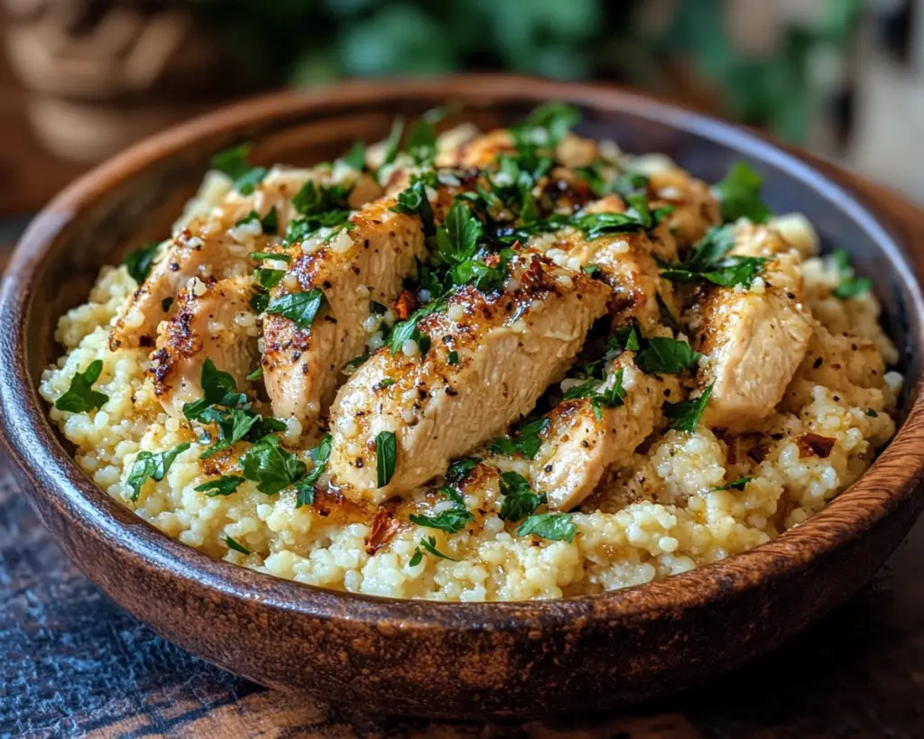 Garlic Butter Chicken Couscous