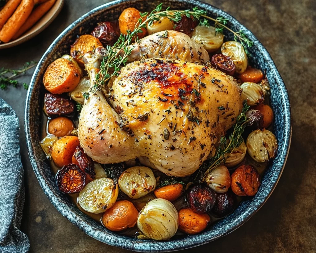 Easy Roasted Garlic Chicken & Veggies Recipe