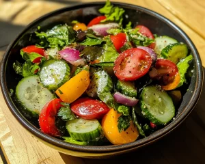 Summer Side Dishes: Simple Spring Salad (Summer Version)
