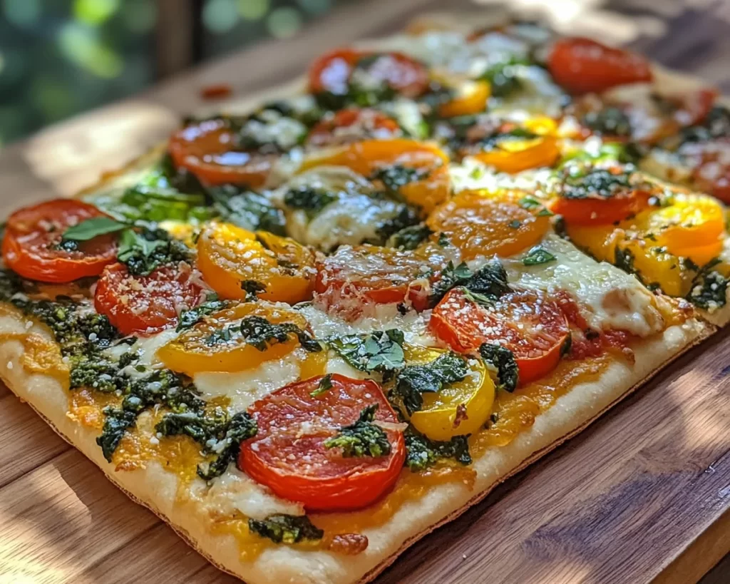 Spring Dinner Party Spring Veggie Flatbread