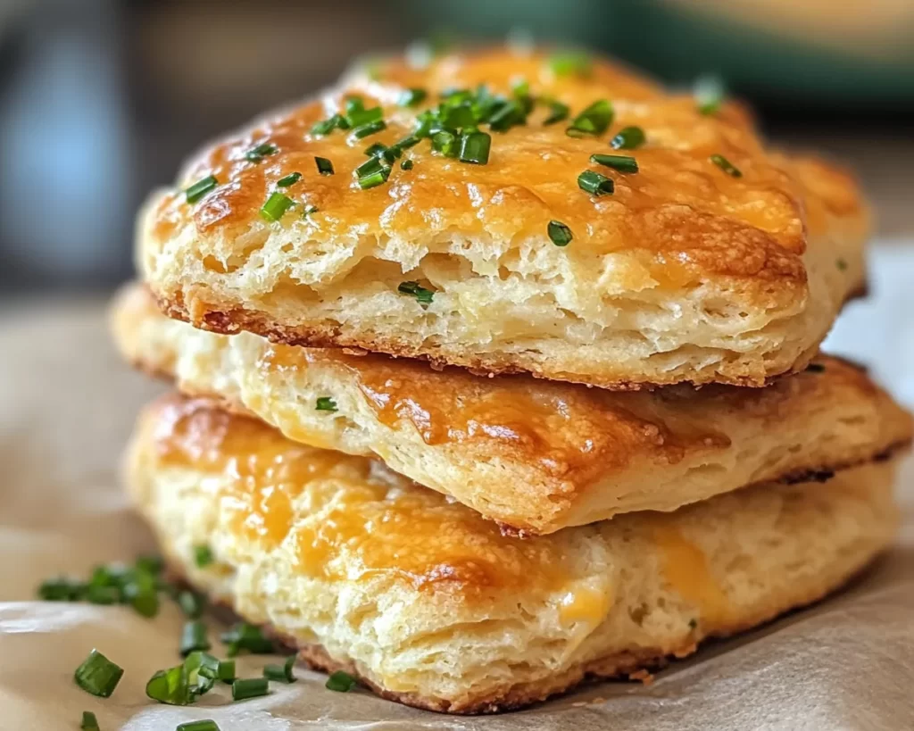 St Patrick’s Day Cheddar and Chive Biscuits