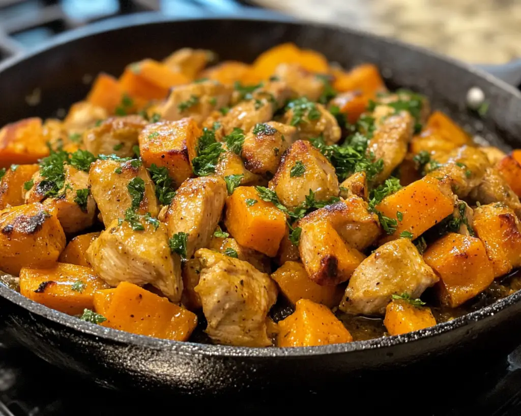 Healthy Chicken and Sweet Potato Skillet