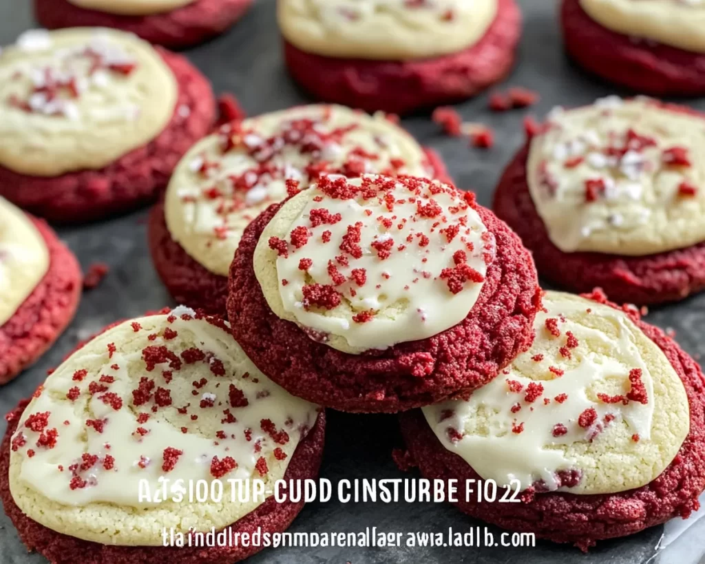 Classic Crumbl Copycat Red Velvet Cookies