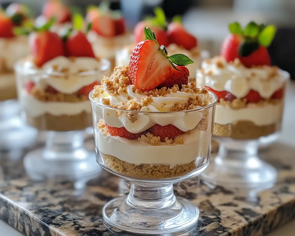 Spring Desserts: Strawberry Lemon Trifle Cups