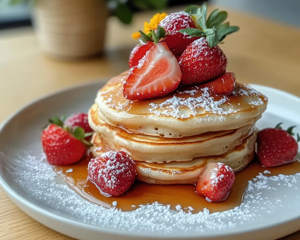Mother’s Day Strawberry Pancakes