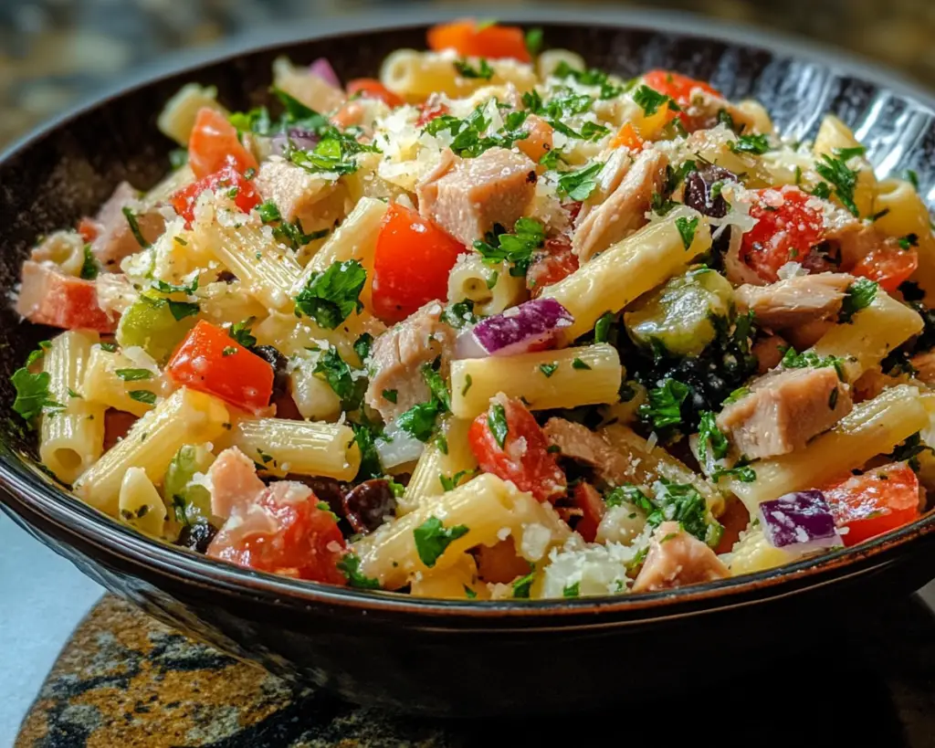 Mediterranean Tuna Pasta Salad