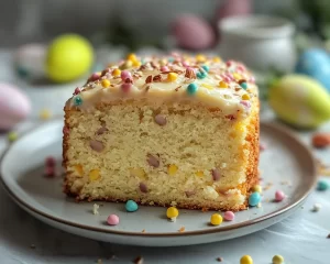 Easter Vanilla Almond Cake