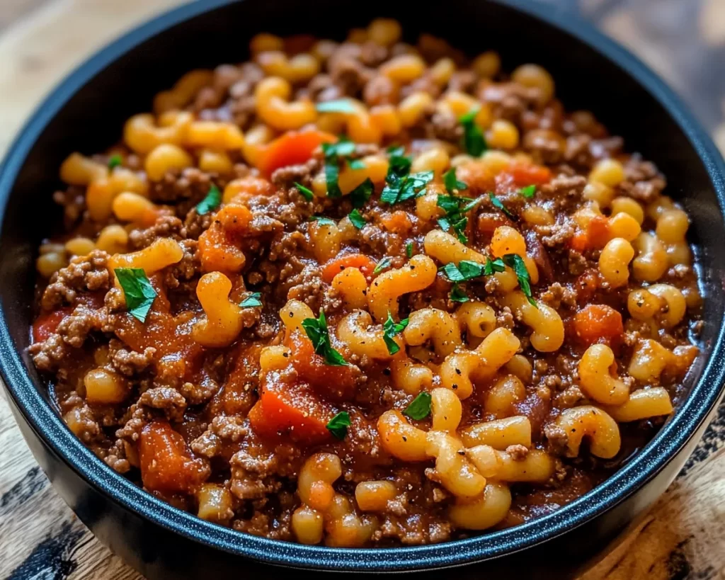 Comforting Ground Beef Goulash