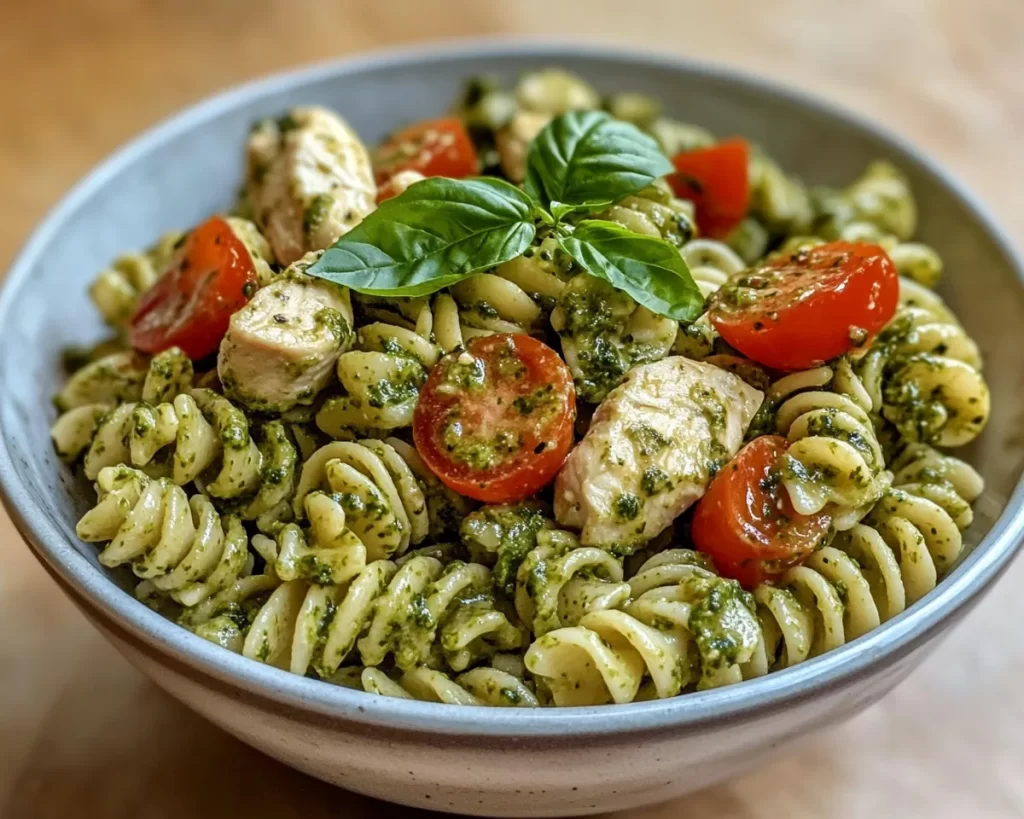 Spring Dinner Party: Chicken Pesto Pasta Salad (Fresh)
