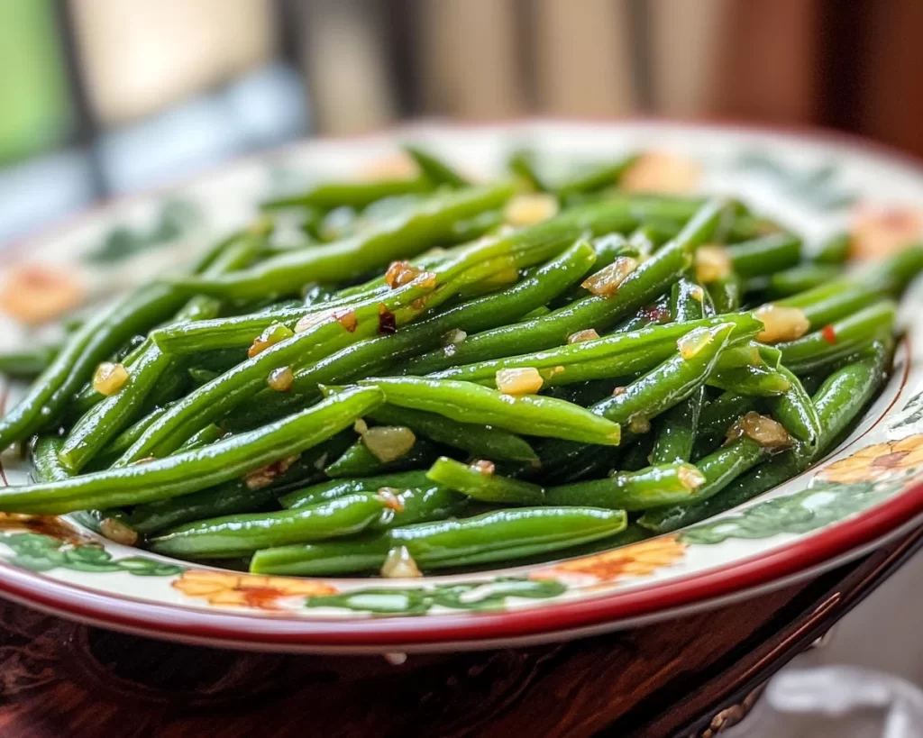 Spring Dinner Party Garlic Butter Green Beans