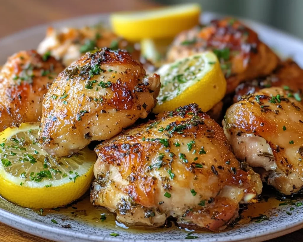 Summer Dinner Recipes: Lemon Herb Chicken Thighs