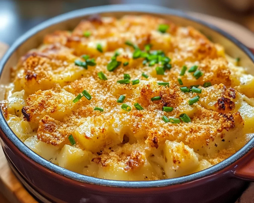 Funeral Potatoes with Hashbrowns (Extra Cheesy)