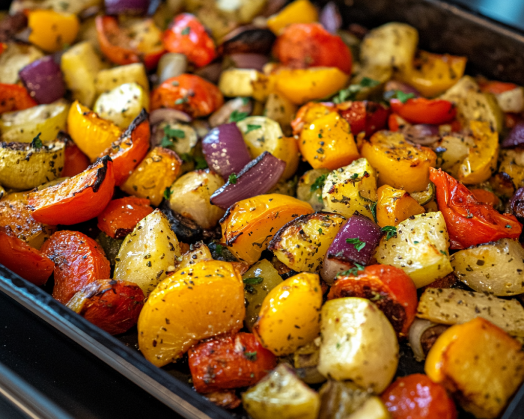 Mediterranean Roasted Vegetables Tray Yummy Bric