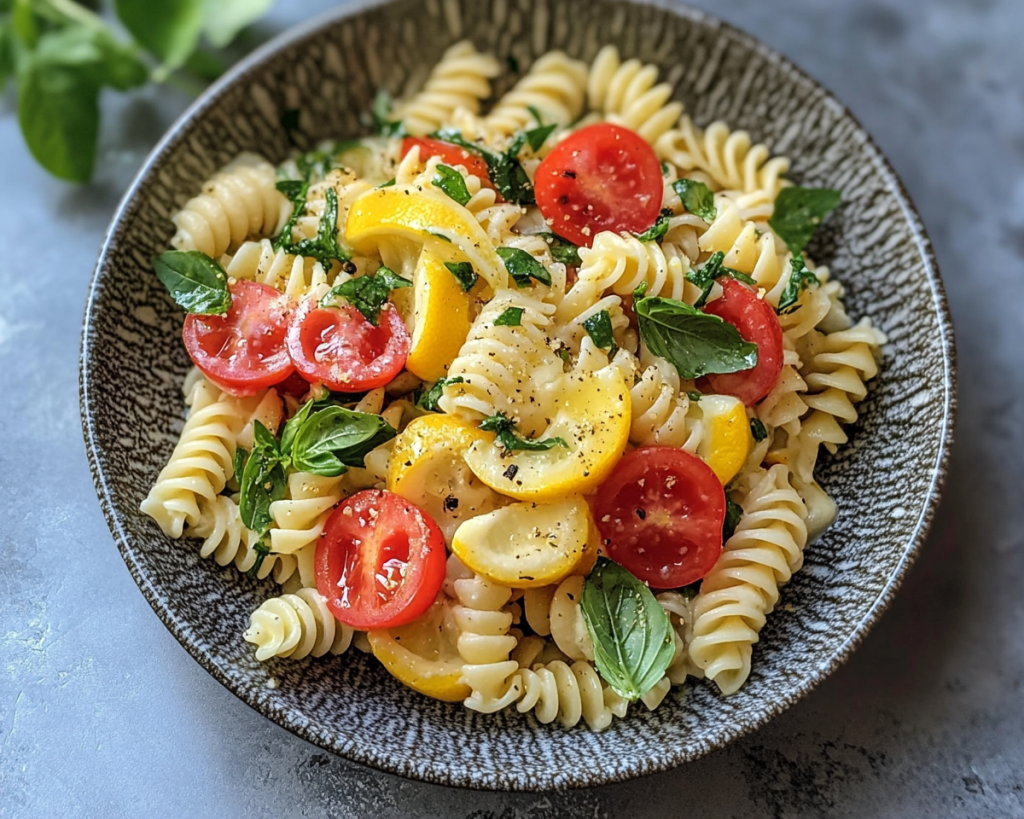 Pasta Salad with Lemon Yogurt Dressing