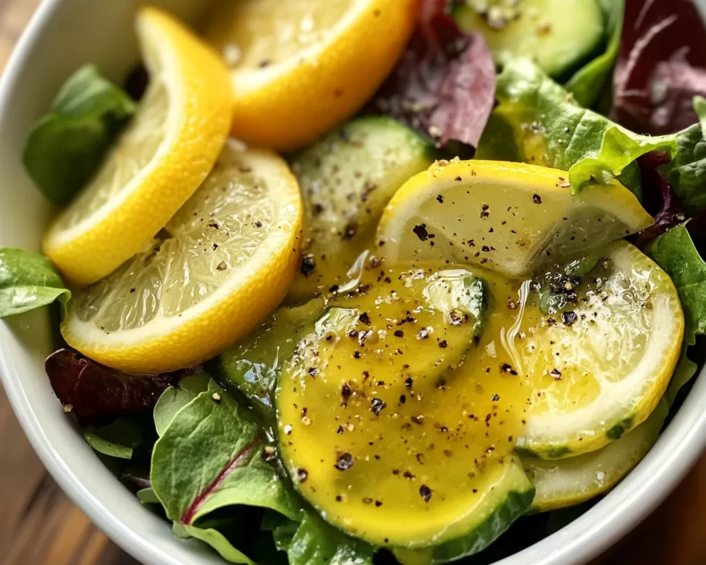 Lemon Vinegarette Dressing (5-Minute Salad Dressing)