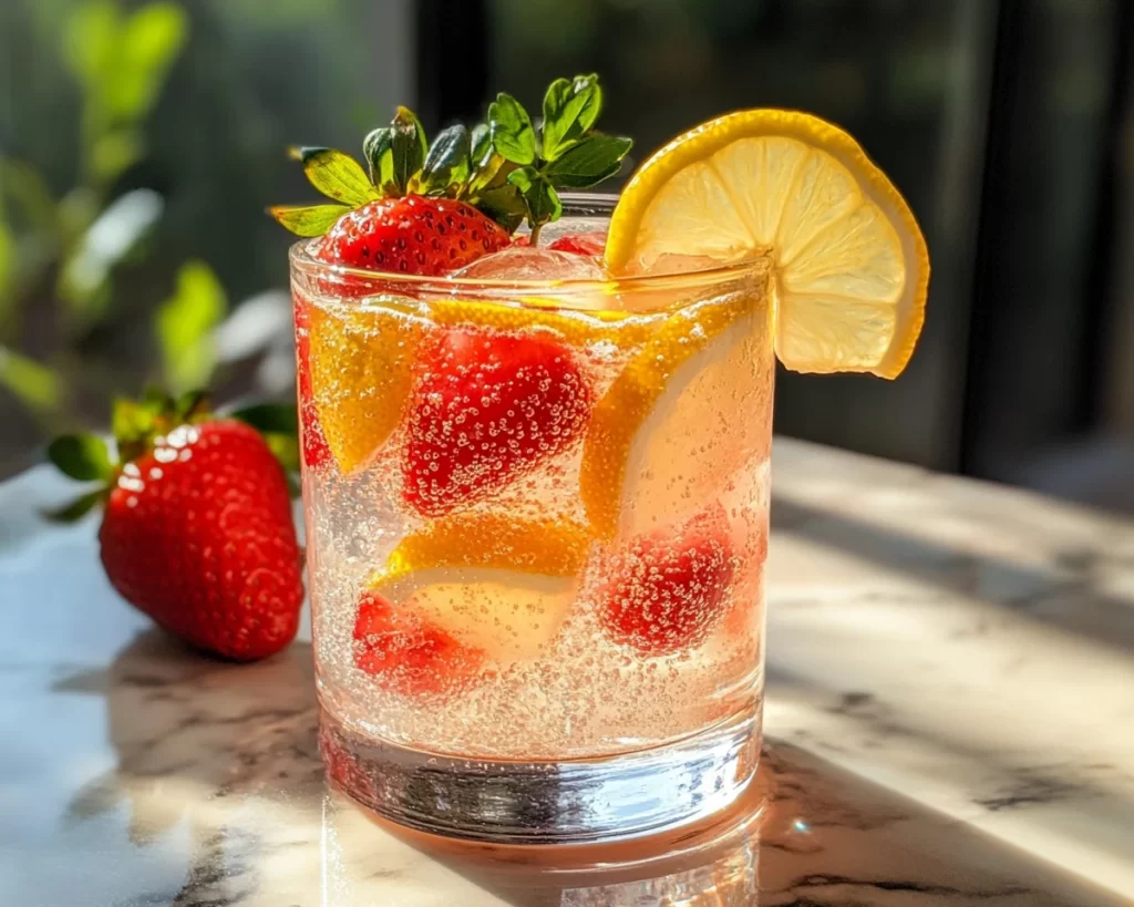 Soda Drinks Recipes: Strawberry Lemon Soda (Refreshing)