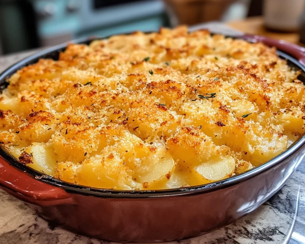 Funeral Potatoes with Hashbrowns (Cheesy + Crispy)