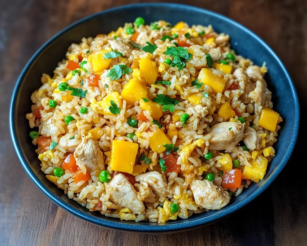 Quick and Flavorful Mango Chicken Fried Rice