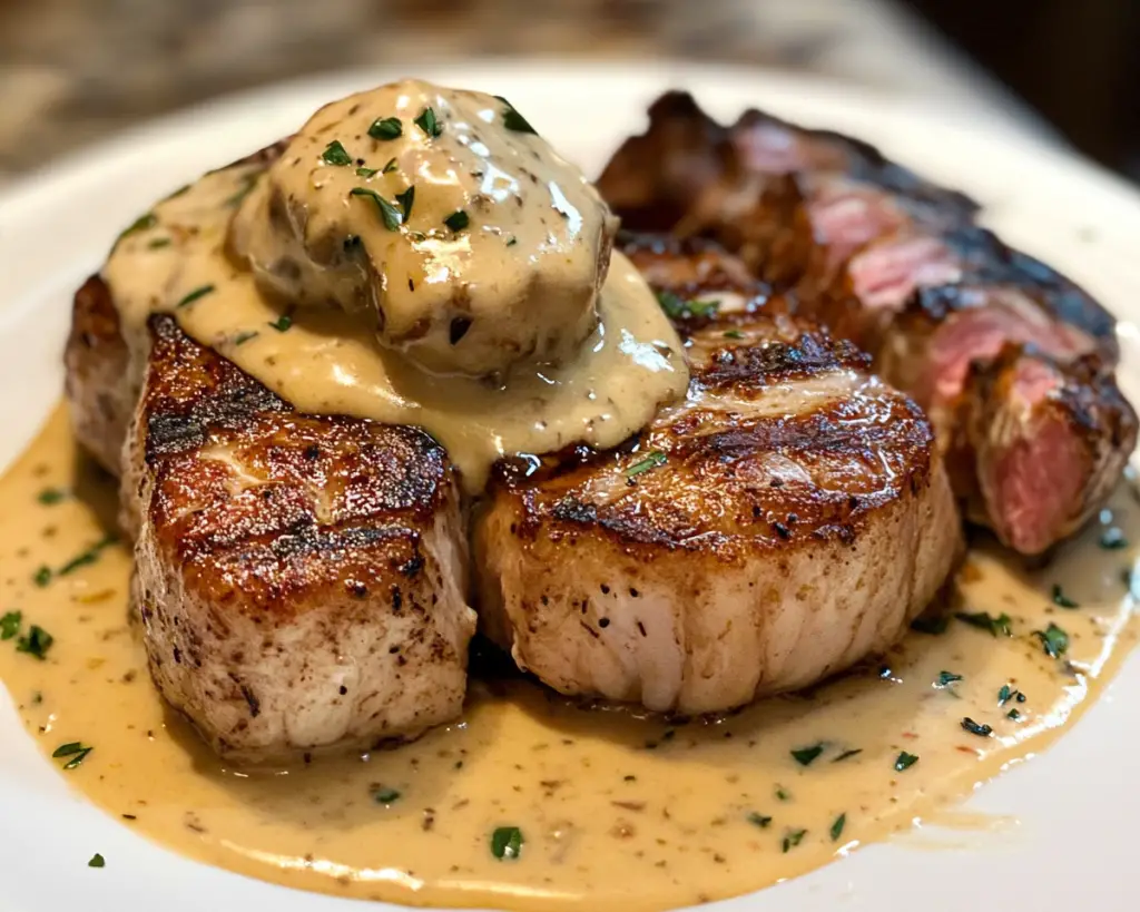 How To Make Gourmet Surf and Turf With Creamy Sauce