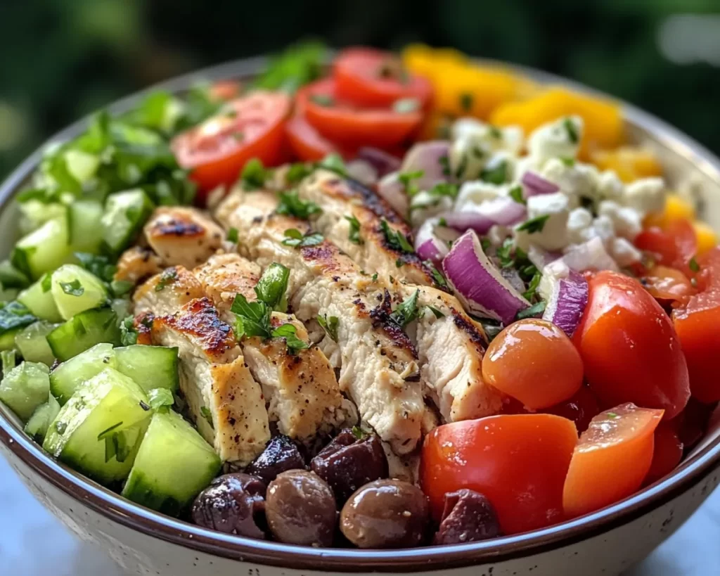 Spring Dinner Ideas: Greek Chicken Bowl (Fresh)