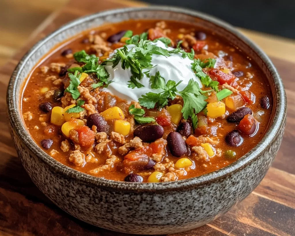 Healthy Easy Turkey Chili (One Pot)