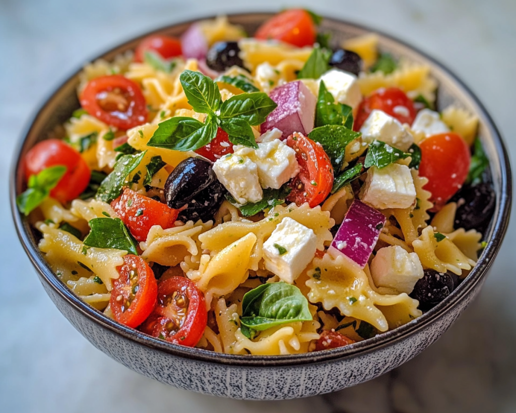 Mediterranean Pasta Salad with Feta