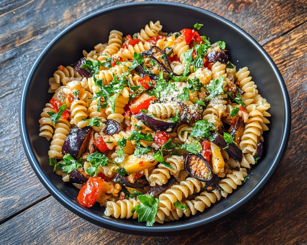 Pasta Salad with Roasted Eggplant