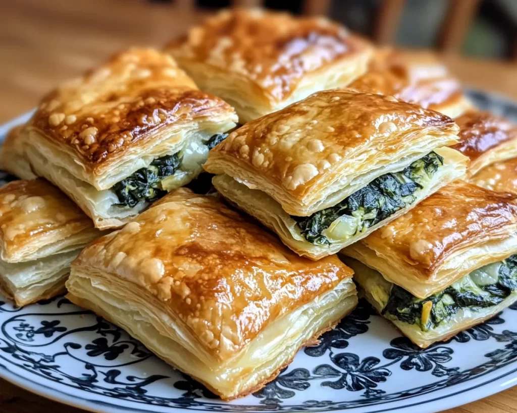 St Patrick’s Day Spinach and Artichoke Puff Pastry Bites