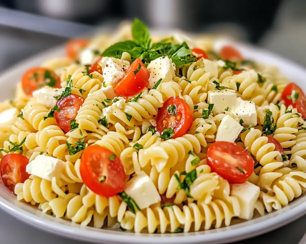 Simple Pasta Salad with Mozzarella