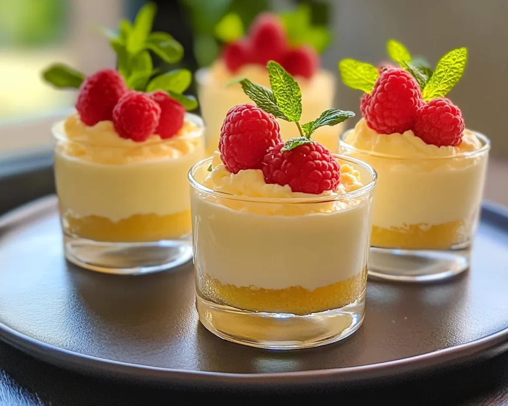 Spring Dessert: No Bake Lemon Dessert Cups