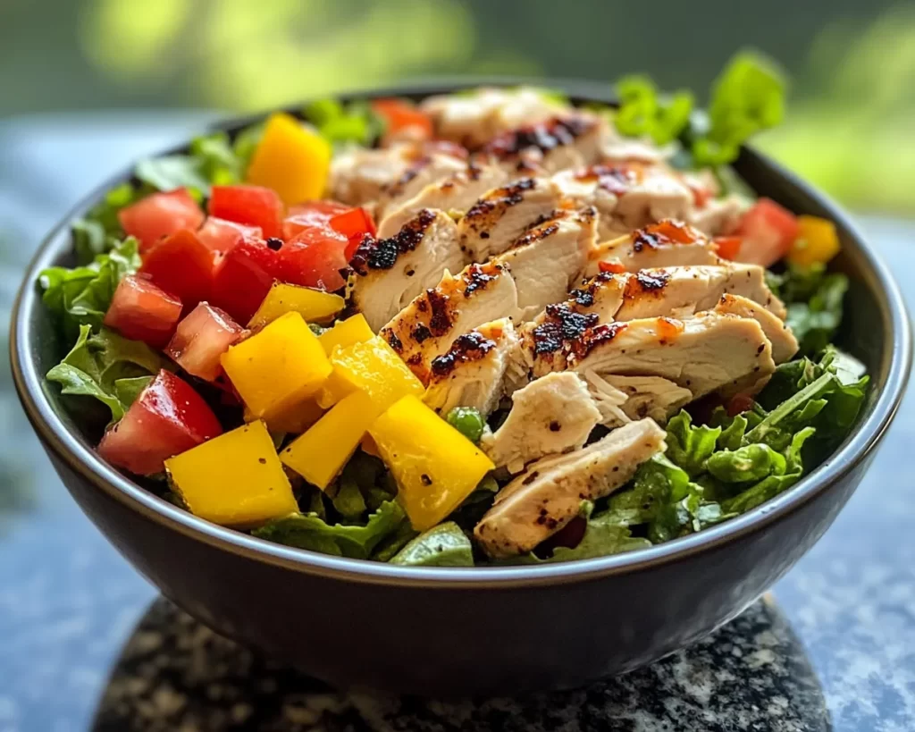 Summer Meals: Chicken Salad Bowl (Healthy)