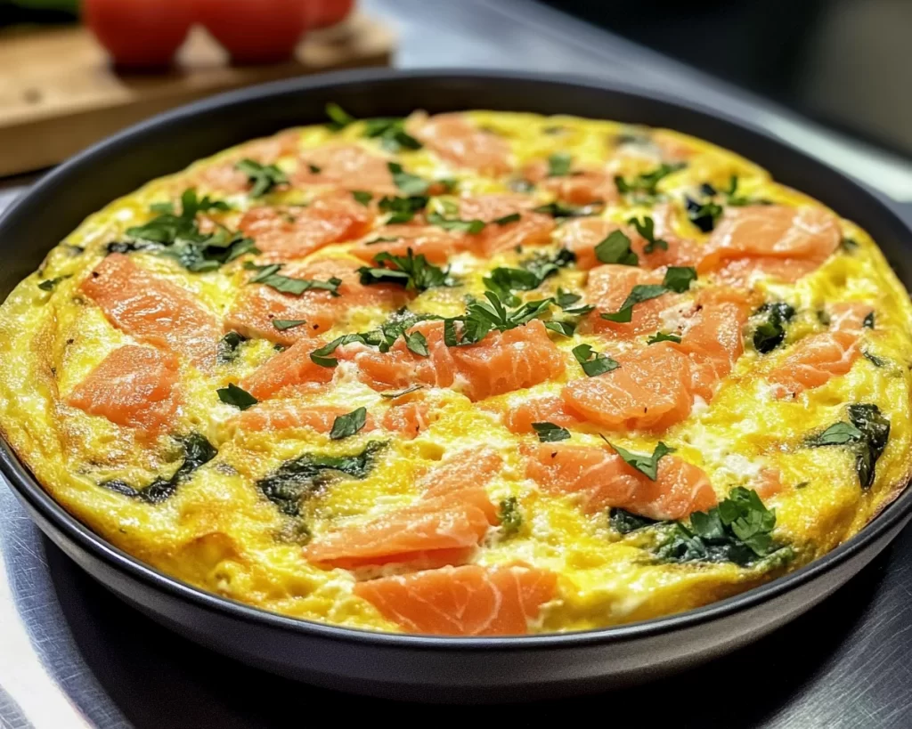 Frittata Recipe with Smoked Salmon (Fancy + Easy)