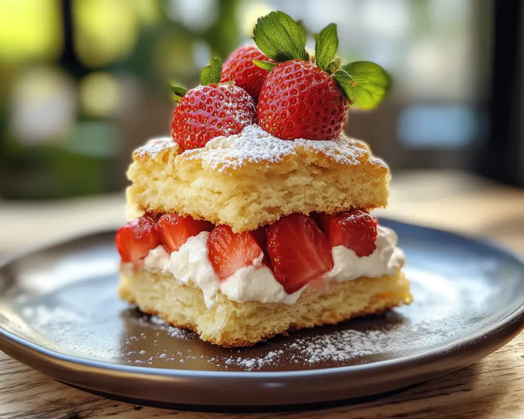 Classic Strawberry Shortcake with Biscuits