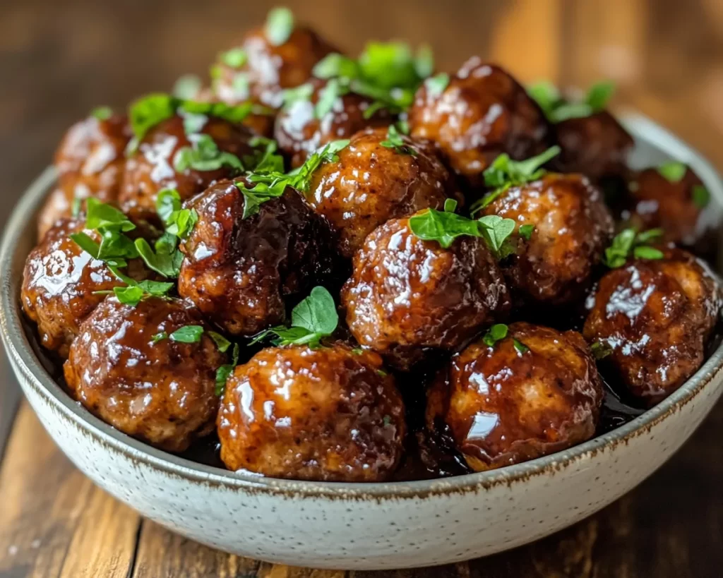 St Patrick’s Day Guinness Glazed Meatballs