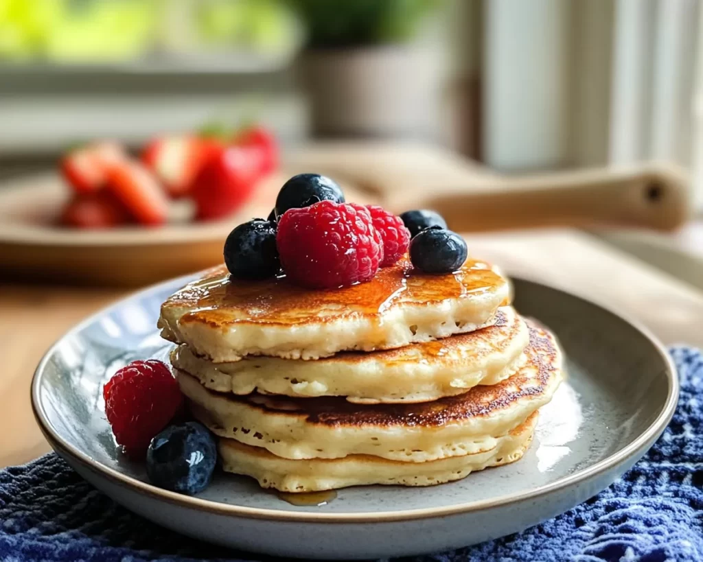 Protein-Packed 3 Ingredient Cottage Cheese Pancakes