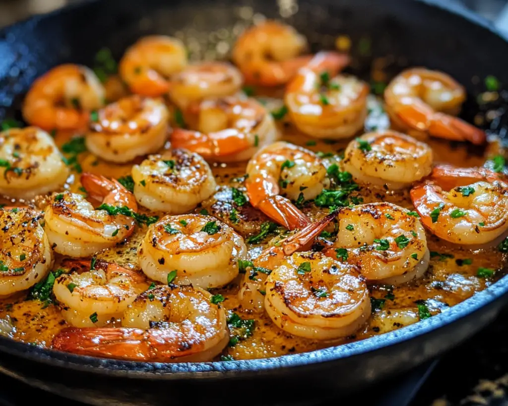 Garlic Butter Shrimp Skillet