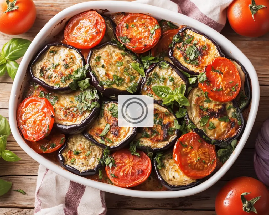 Mediterranean Eggplant and Tomato Bake