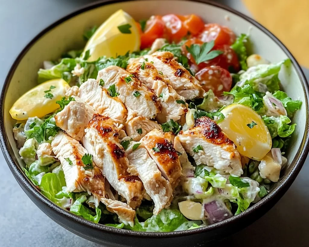High Protein Rotisserie Chicken Salad