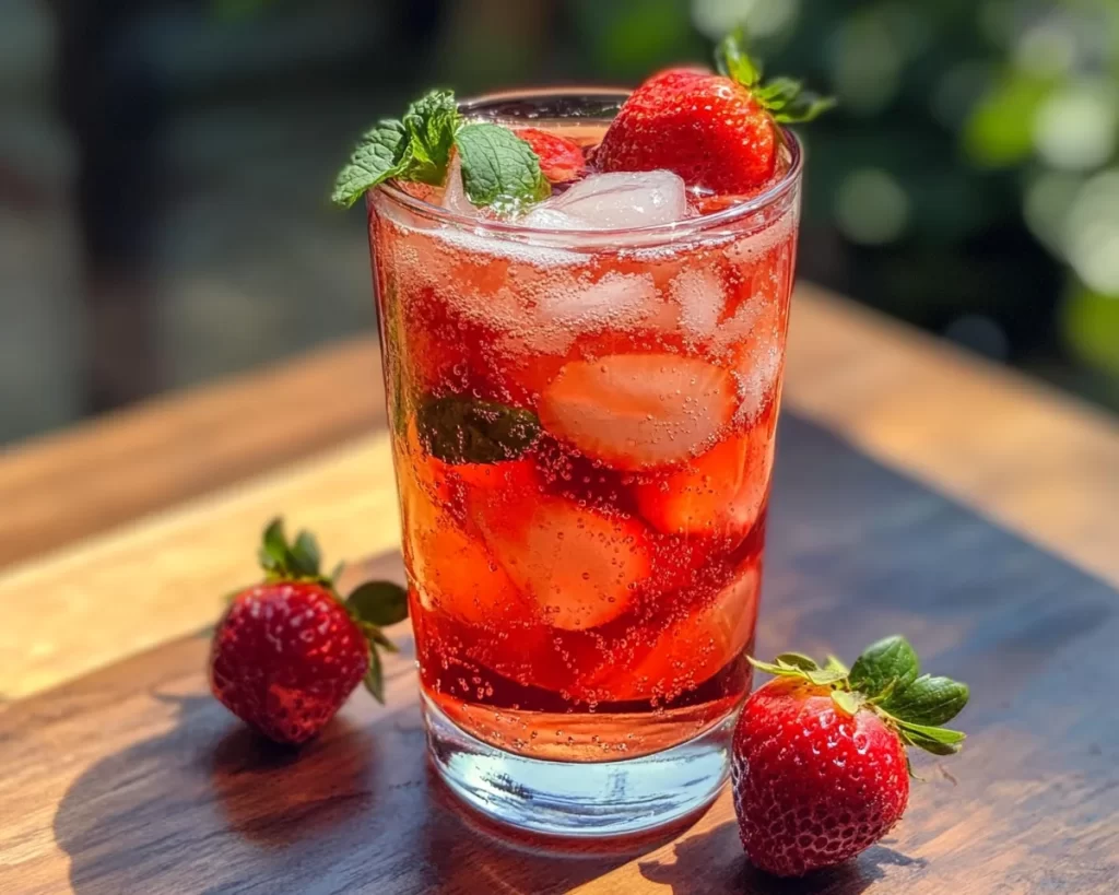 Homemade Strawberry Soda (No Alcohol)